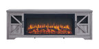 75' Fireplace TV Stand for TVs up to 80',with 44' Electric Fireplace - Grand Goldman Shop