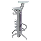 Elaina Silver 2-shelf Home Bar - Grand Goldman Shop