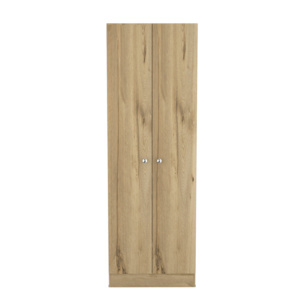 Multistorage Cabinet, Double Door, Five Shelves -Light Oak / Black | Premium Home Decor - Grand Goldman