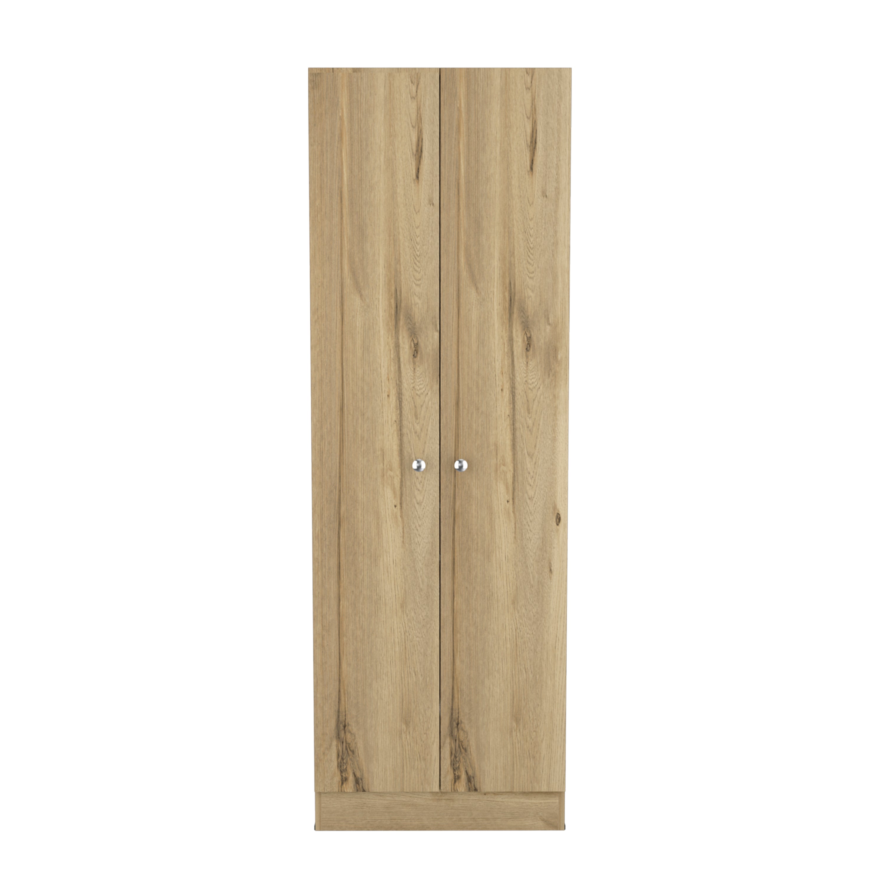 Multistorage Cabinet, Double Door, Five Shelves -Light Oak / Black | Premium Home Decor - Grand Goldman