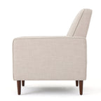 Macedonia Mid-Century Modern Button Tufted Fabric Recliner - Grand Goldman Shop