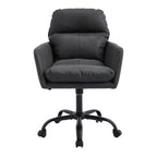 TY Adjustable Office Chair, Ergonomic Swivel Chair, Black Leather, Comfortable for Long Sitting, Versatile Home and Office Us