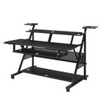 Willow Black Finish Music Desk | Premium Home Decor - Grand Goldman
