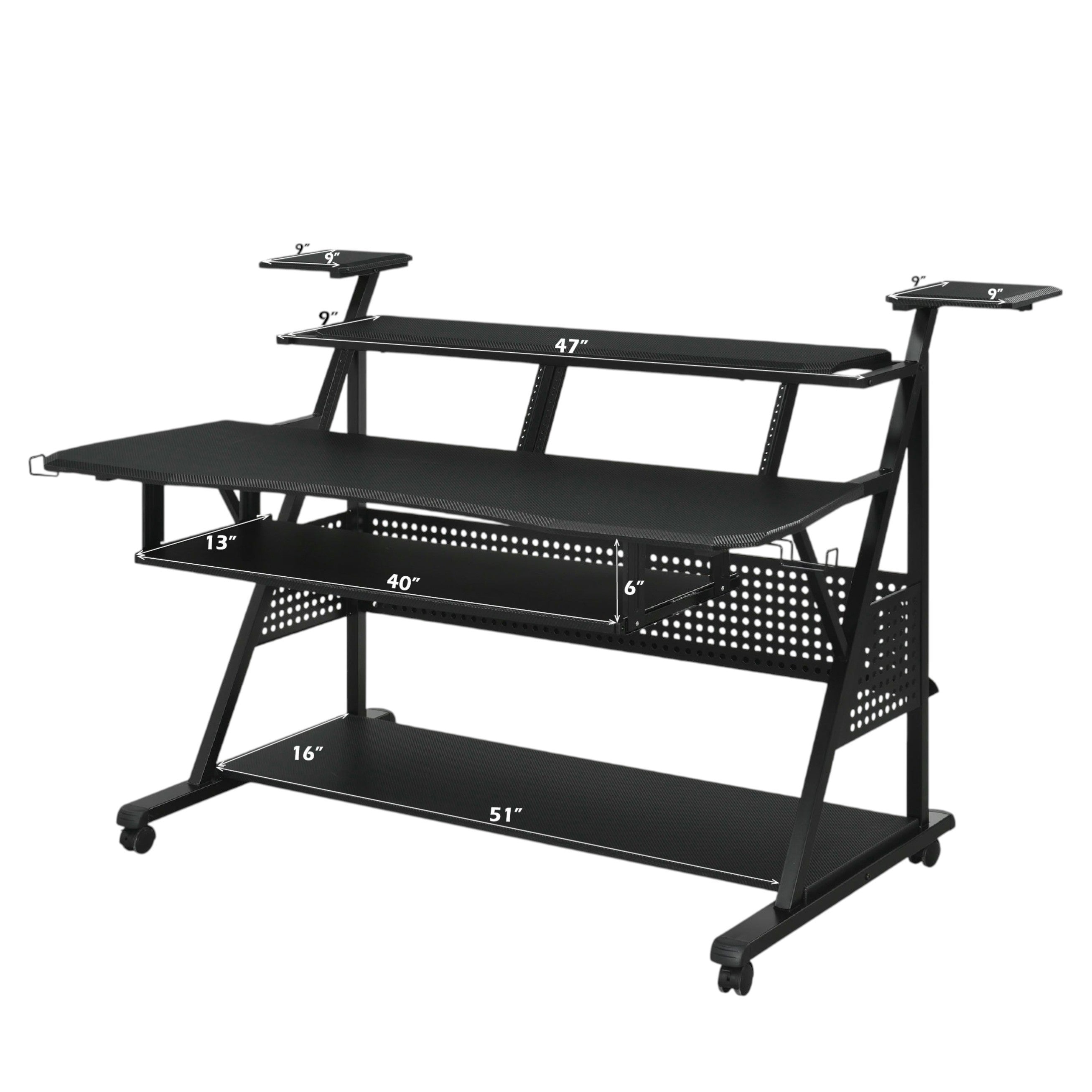 Willow Black Finish Music Desk | Premium Home Decor - Grand Goldman