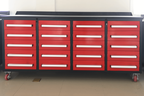 7' Garage Storage Cabinets with Workbench (20 Drawers) - Grand Goldman
