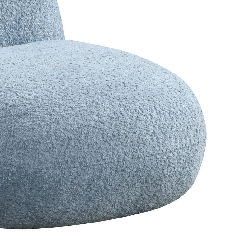 Westino 21.5'W Blue Chenille Deer-Shaped Kids Chair | Premium Home Decor - Grand Goldman