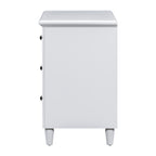 U_STYLE 28''painted Nightstand with 3 Drawers and Smooth Gliding Rails ,Simple Bedside Cabinet with Metal handle, Minimalist Sofa Side Table with rubber legs for Bedroom Sofa Couch Office - Grand Goldman Shop