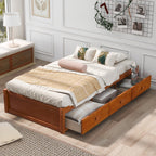 Orisfur. Twin Size Platform Storage Bed with 3 Drawers - Grand Goldman Shop