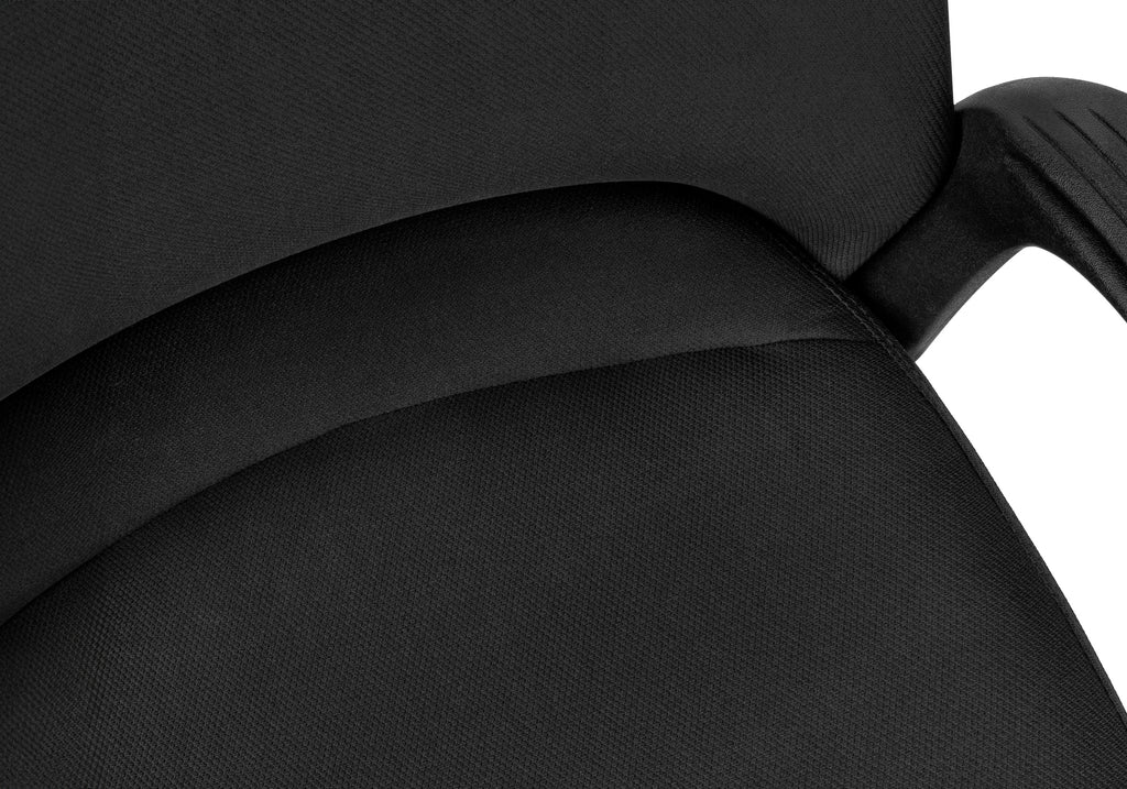 Office Chair, Adjustable Height, Swivel, Ergonomic, Armrests, Computer Desk, Work, Black Mesh, Black Metal, Contemporary, Mod