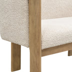 48.5' Upholstered Solid Loveseat (Natural Ash+Almond) - Grand Goldman Shop