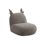 Chenille Upholstered Deer-Shaped Kids Chair, Brown | Premium Home Decor - Grand Goldman