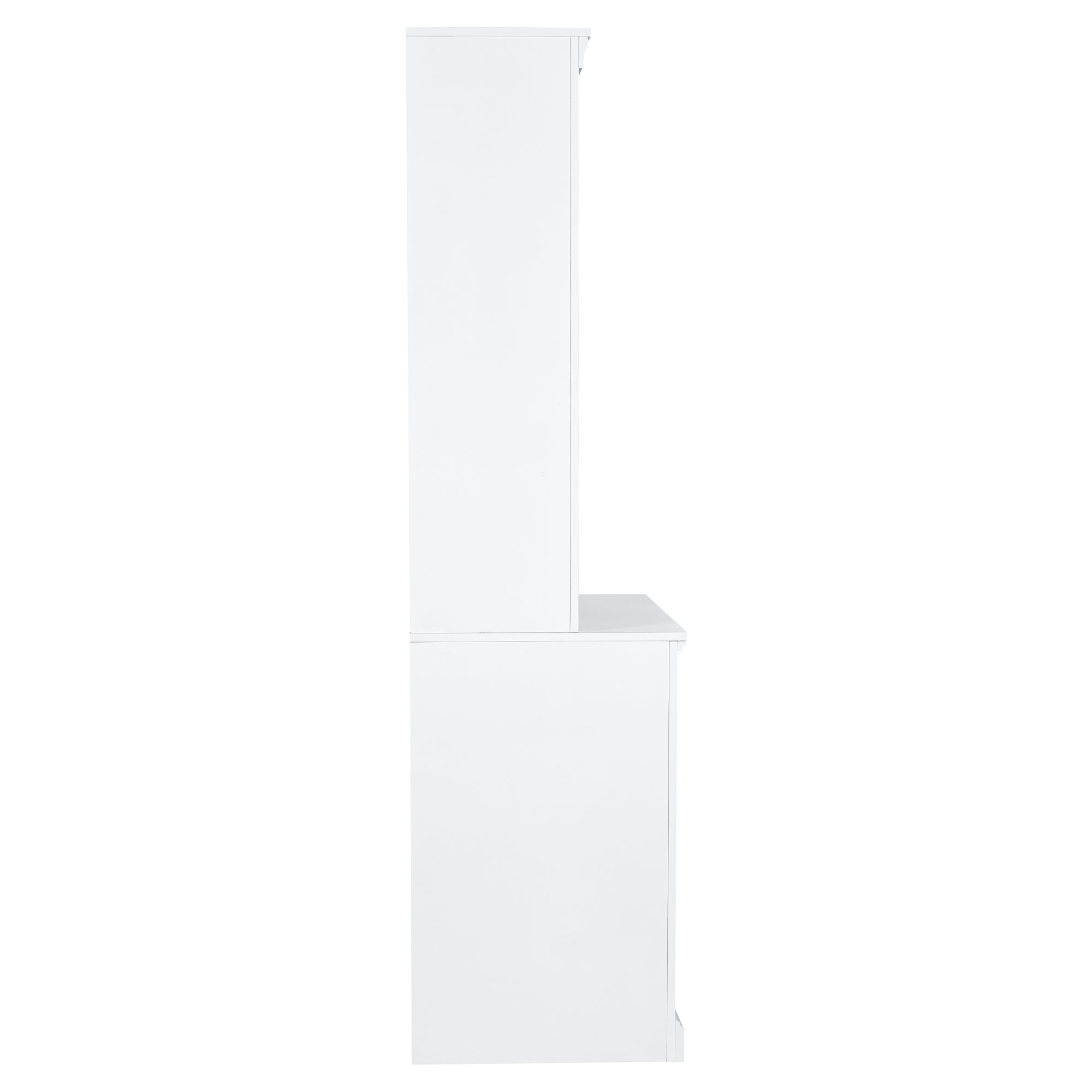 83.4'Tall Bookshelf with 3 pieces LED Lighting, Modern Bookcase with 2 Doors and 1 Drawer,Storage Bookcase with Open Shelves for Living Room,Home Office,White - Grand Goldman Shop