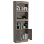 Durango Bookcase, Three Shelves, Double Door Cabinet | Premium Home Decor - Grand Goldman