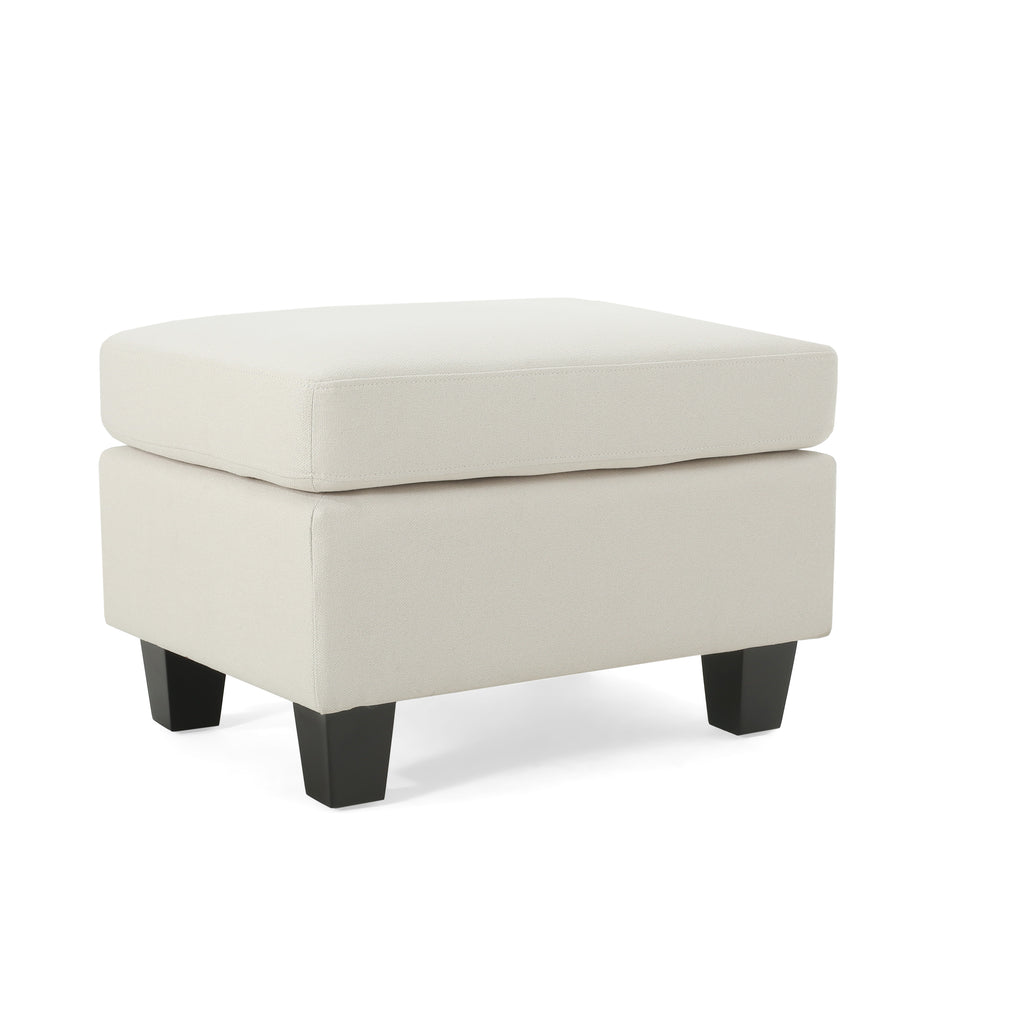 Upholstered Ottoman, Beige - Grand Goldman Shop
