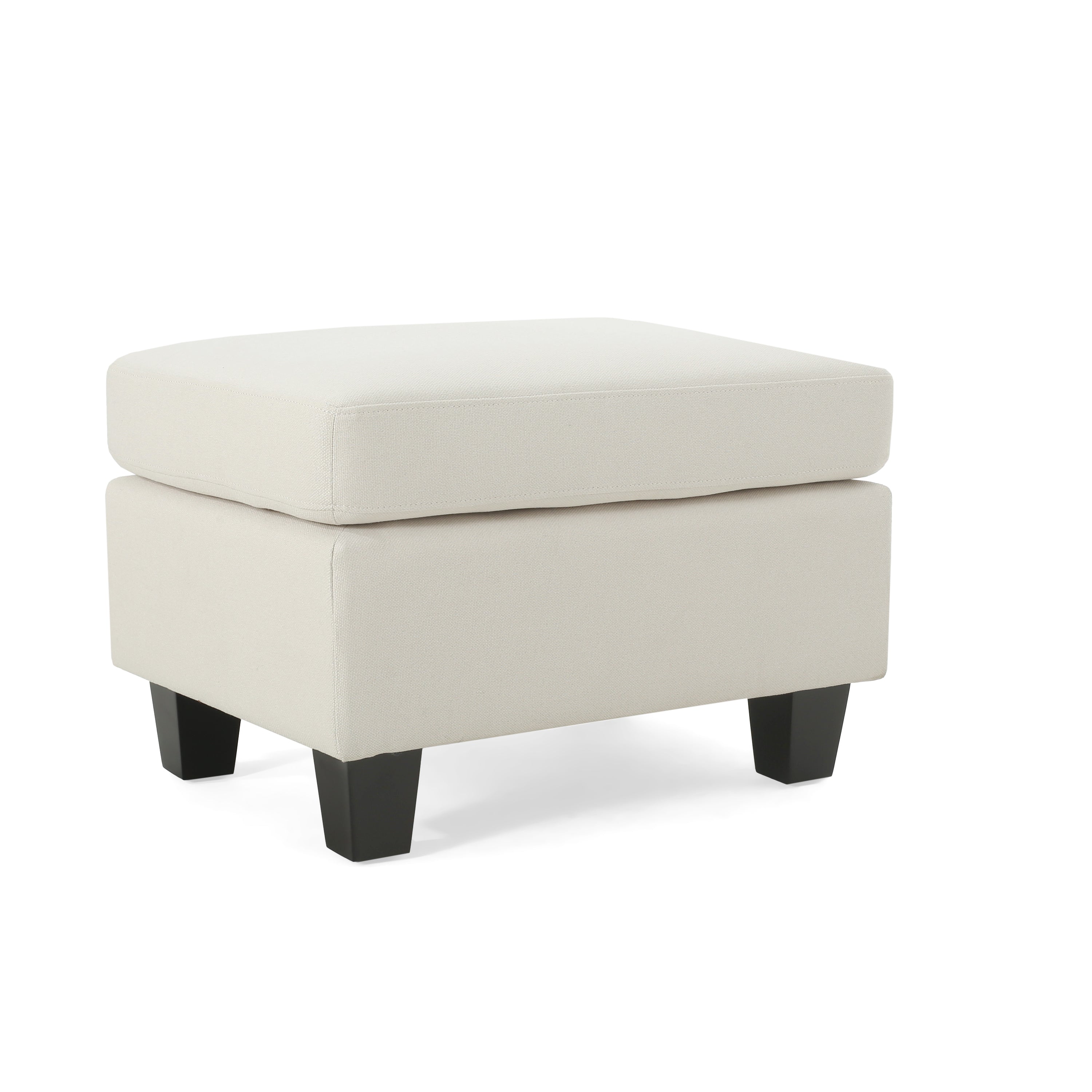 Upholstered Ottoman, Beige - Grand Goldman Shop