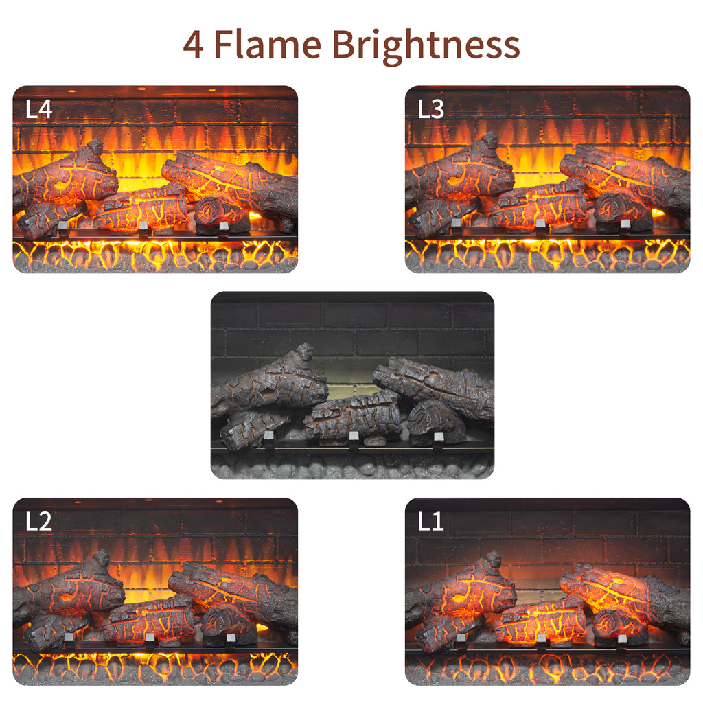 42 inch Infrared Electric Fireplace with Removable Trim kit Insert, Touch Panel Home Decor Heater - Grand Goldman Shop