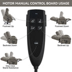 Brown Dual Motor Infinite Position Up to 350 LBS Chenille Power Lift Recliner Chair, Heavy Duty Motion Mechanism with 8-Point Vibration Massage and Lumbar Heating, Dual Cup Holders - Grand Goldman Shop
