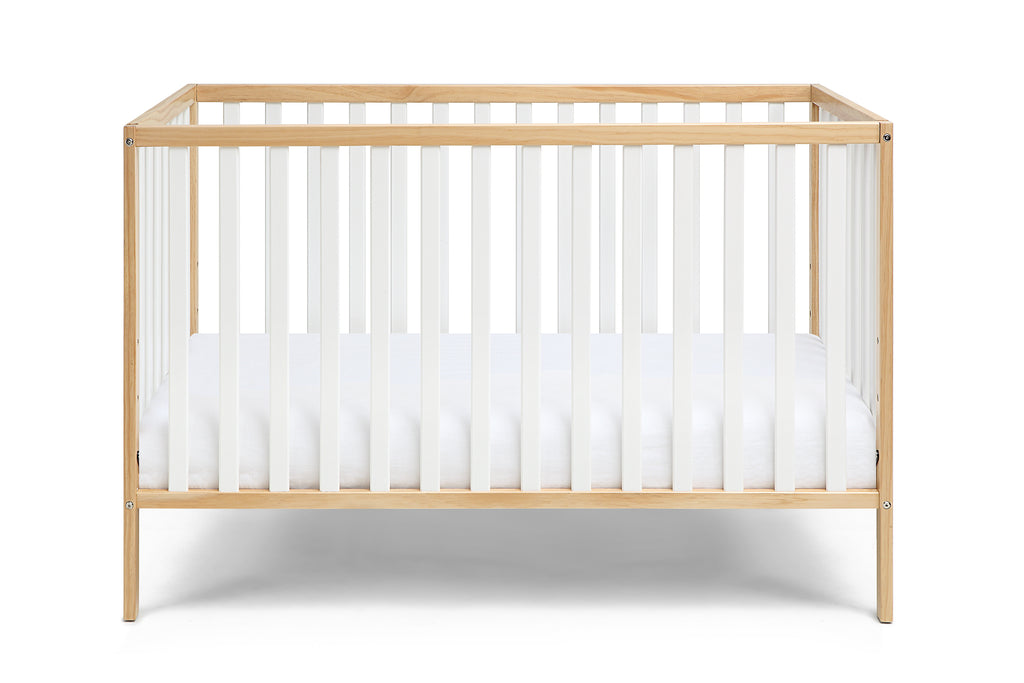 Deux Remi 3-in-1 Convertible Island Crib Natural/White | Premium Home Decor - Grand Goldman