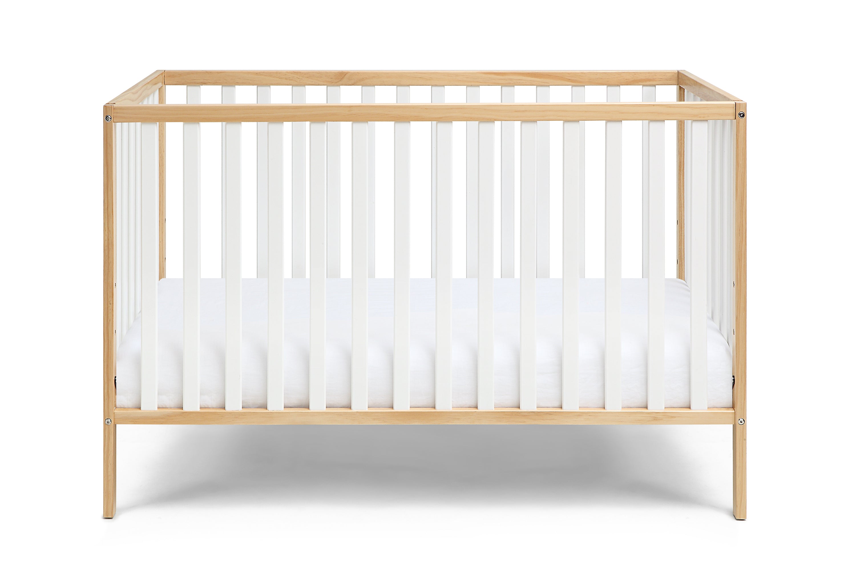 Deux Remi 3-in-1 Convertible Island Crib Natural/White | Premium Home Decor - Grand Goldman
