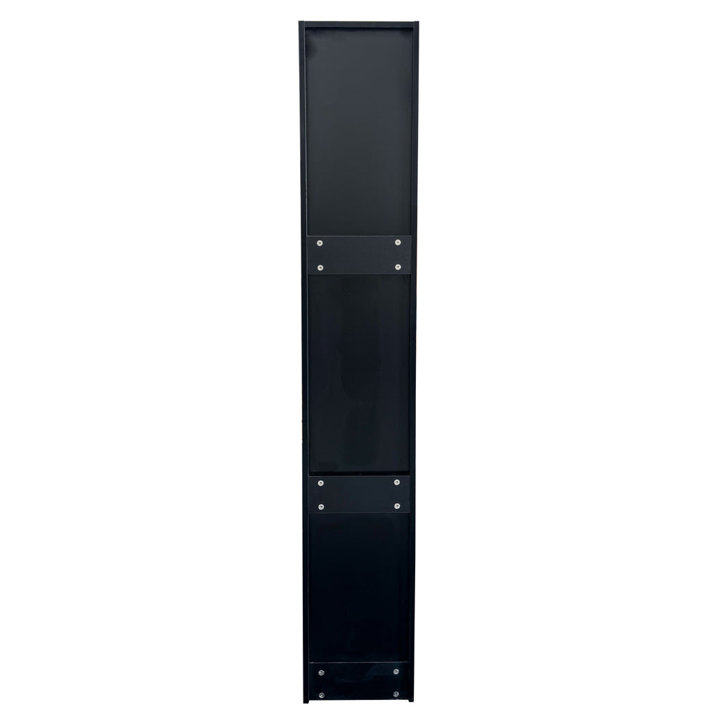 BLACK ,Large, Slim Storage Cart, Kitchen Rolling Cart, Narrow Storage Cabinet with Handle & Wheels, Wood Spice Rack Next to Fridge, Pantry Shelf for Kitchen, Small Spaces - Grand Goldman Shop