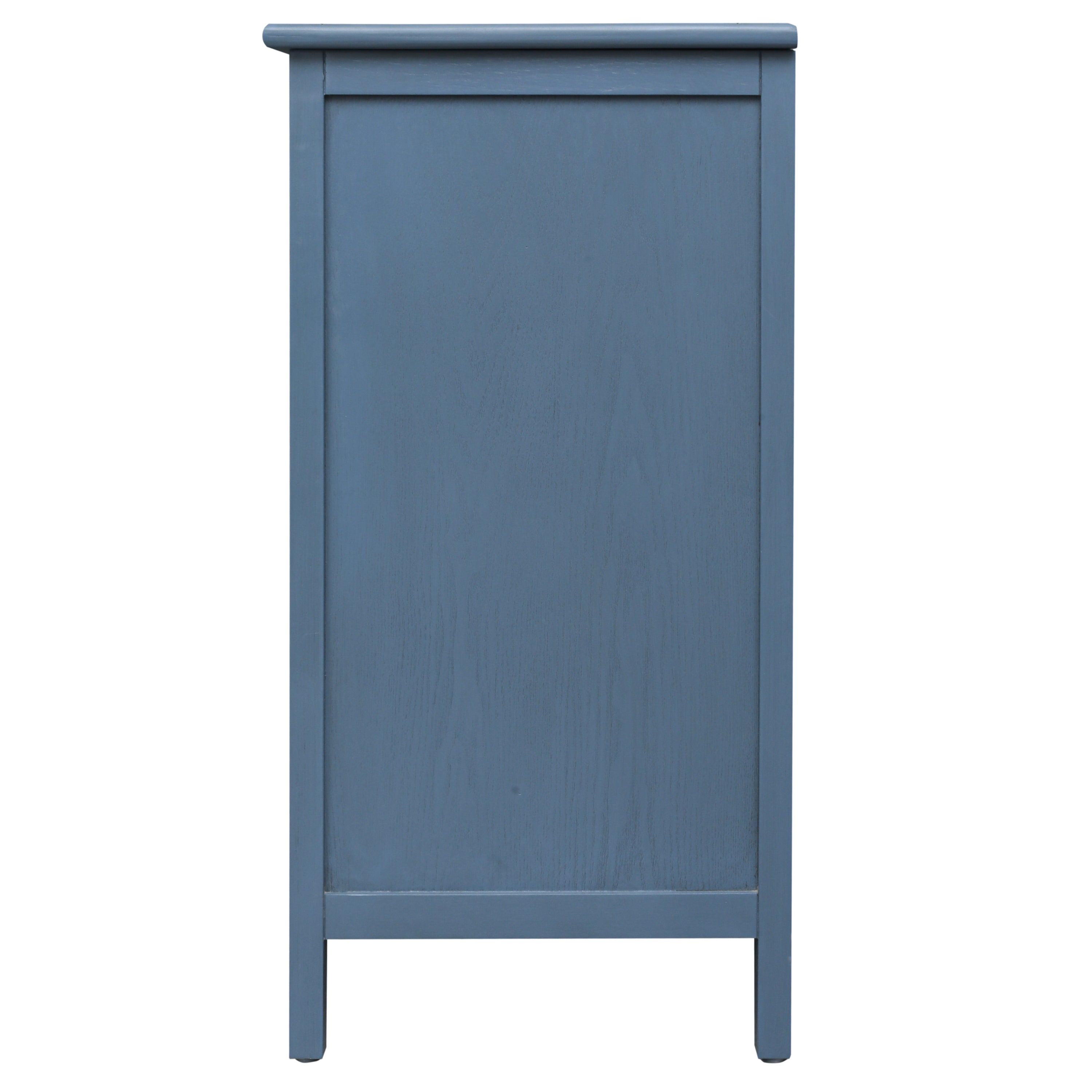 3-Drawer Cabinet for Bedroom, Living Room, or Study – Blue MDF American Furniture - Grand Goldman Shop