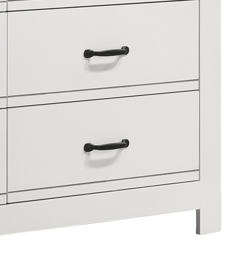 Cassini 51' White 6-Drawer Dresser - Grand Goldman Shop
