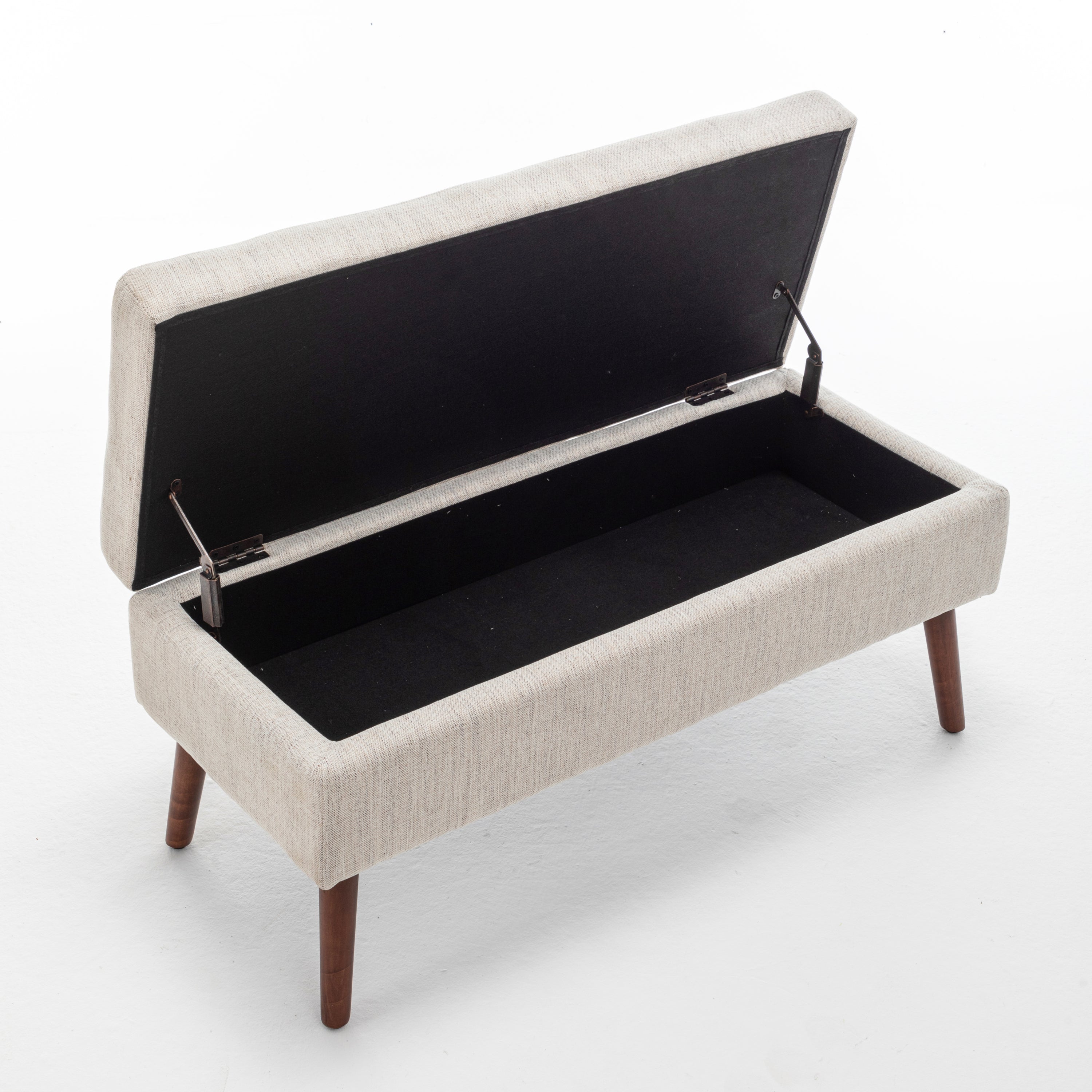 Storage Bench with Storage Bench for Bedroom End of Bed Bench Foot of Bed Bench Entryway Bench Storage Ottoman Bench 43.7' W x 18.1' D Off White Bench - Grand Goldman Shop