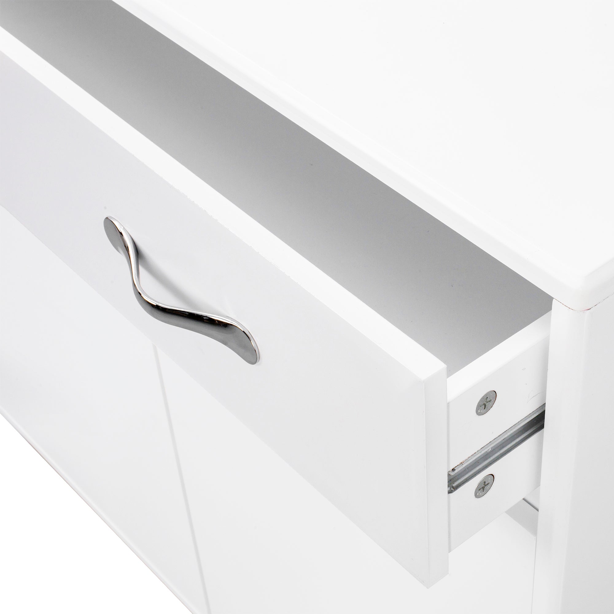 Three Doors Side Table-White - Grand Goldman Shop