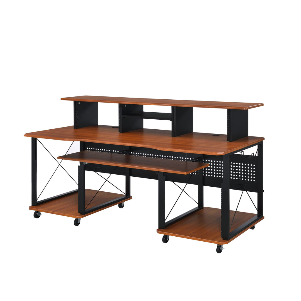 Megara Cherry & Black Finish Music Desk | Premium Home Decor - Grand Goldman