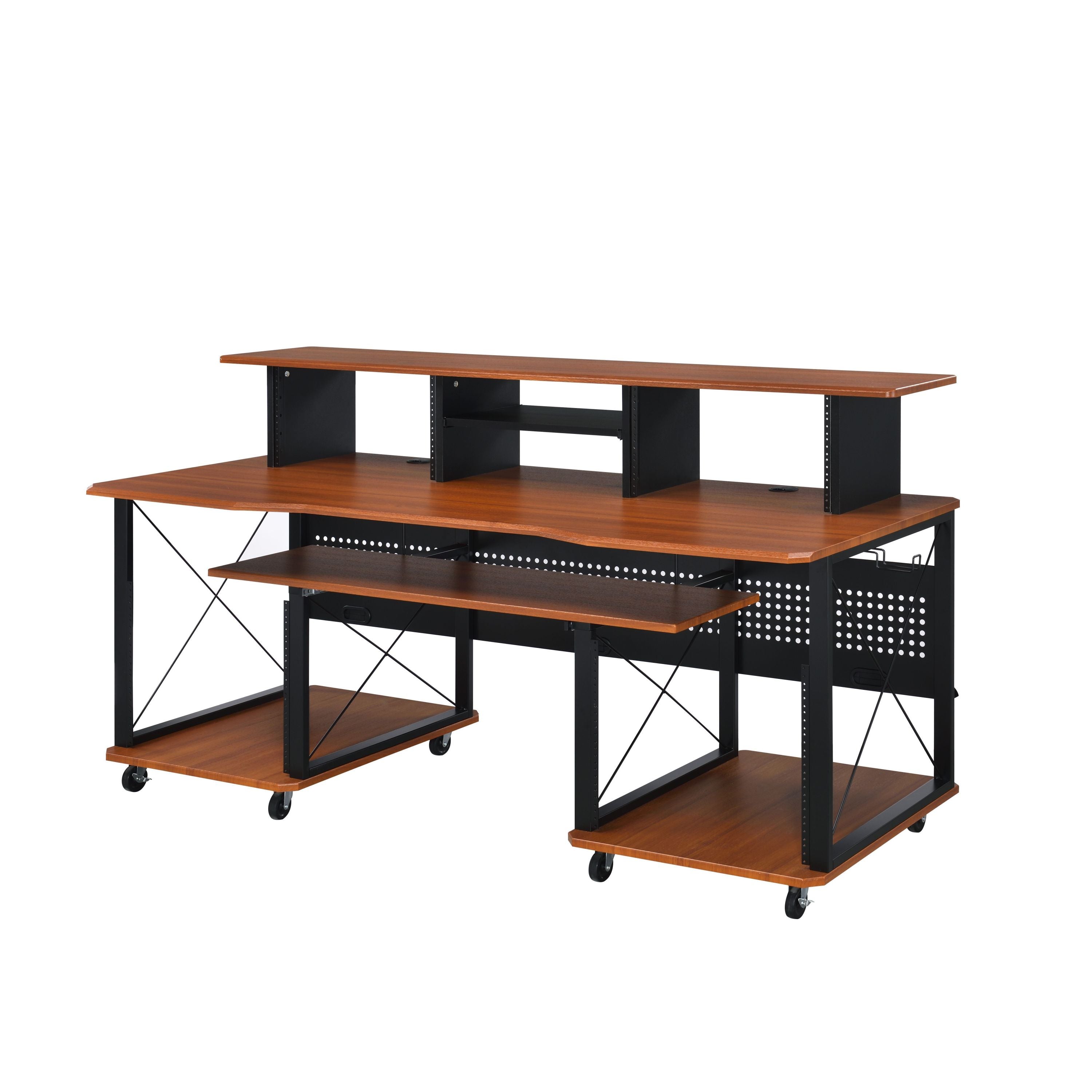 Megara Cherry & Black Finish Music Desk | Premium Home Decor - Grand Goldman