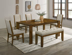 1pc Tailored Bench Tufted Upholstered Soft Neutral Fabric Luxurious Comfort Modern Wooden Dining Room Furniture - Grand Goldman Shop