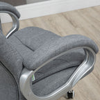 High Back Home Office Chair Executive Computer Chair with Adjustable Height,  Gray | Premium Home Decor - Grand Goldman