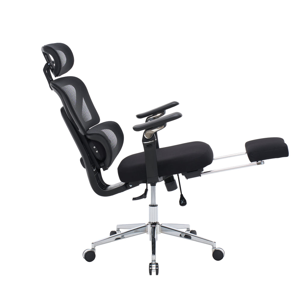Ergonomic Home Office Desk Chair with Massage Lumbar Support,4D Headrest & 5D Armrests, Adjustable Back High and Seat Depth(B