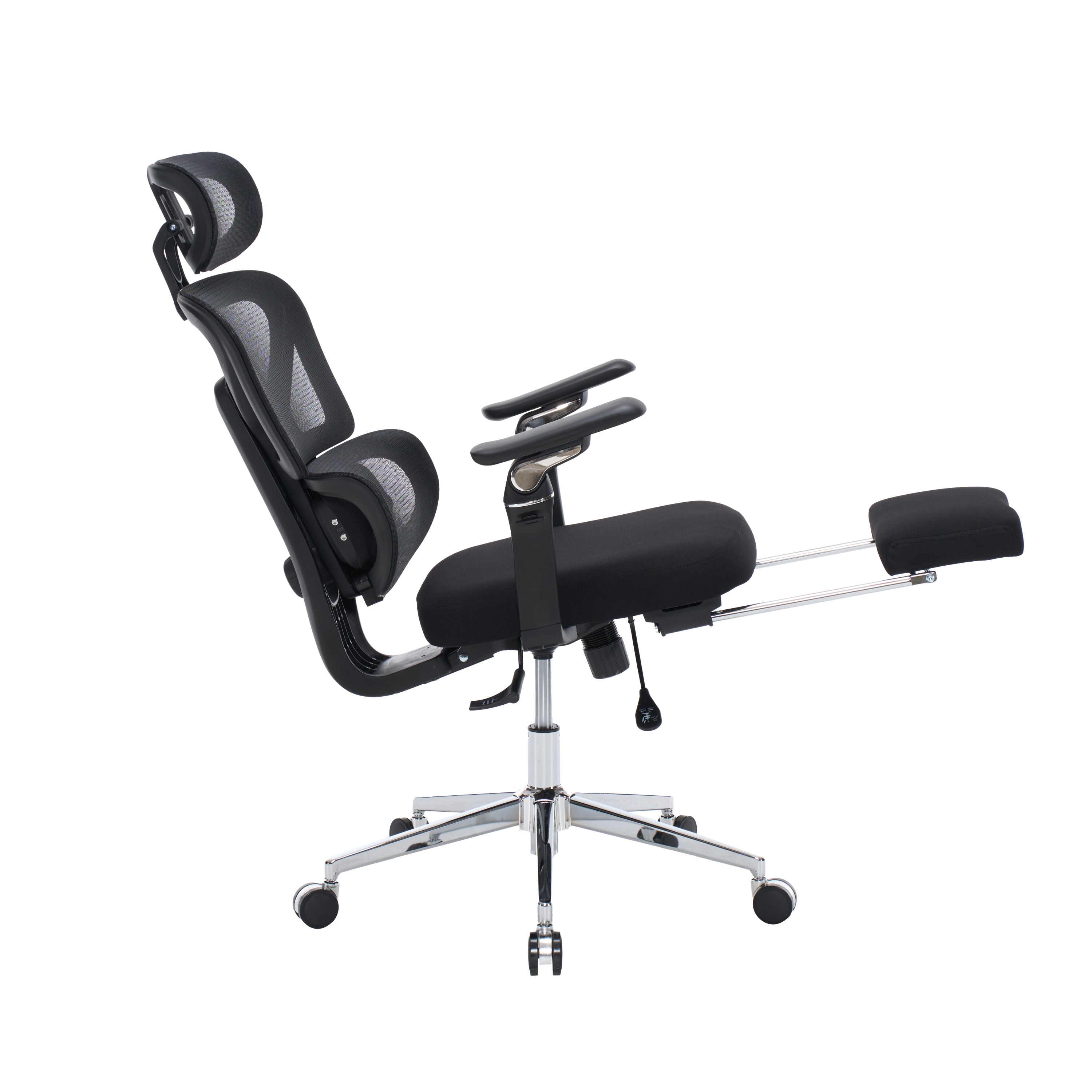 Ergonomic Home Office Desk Chair with Massage Lumbar Support,4D Headrest & 5D Armrests, Adjustable Back High and Seat Depth(B