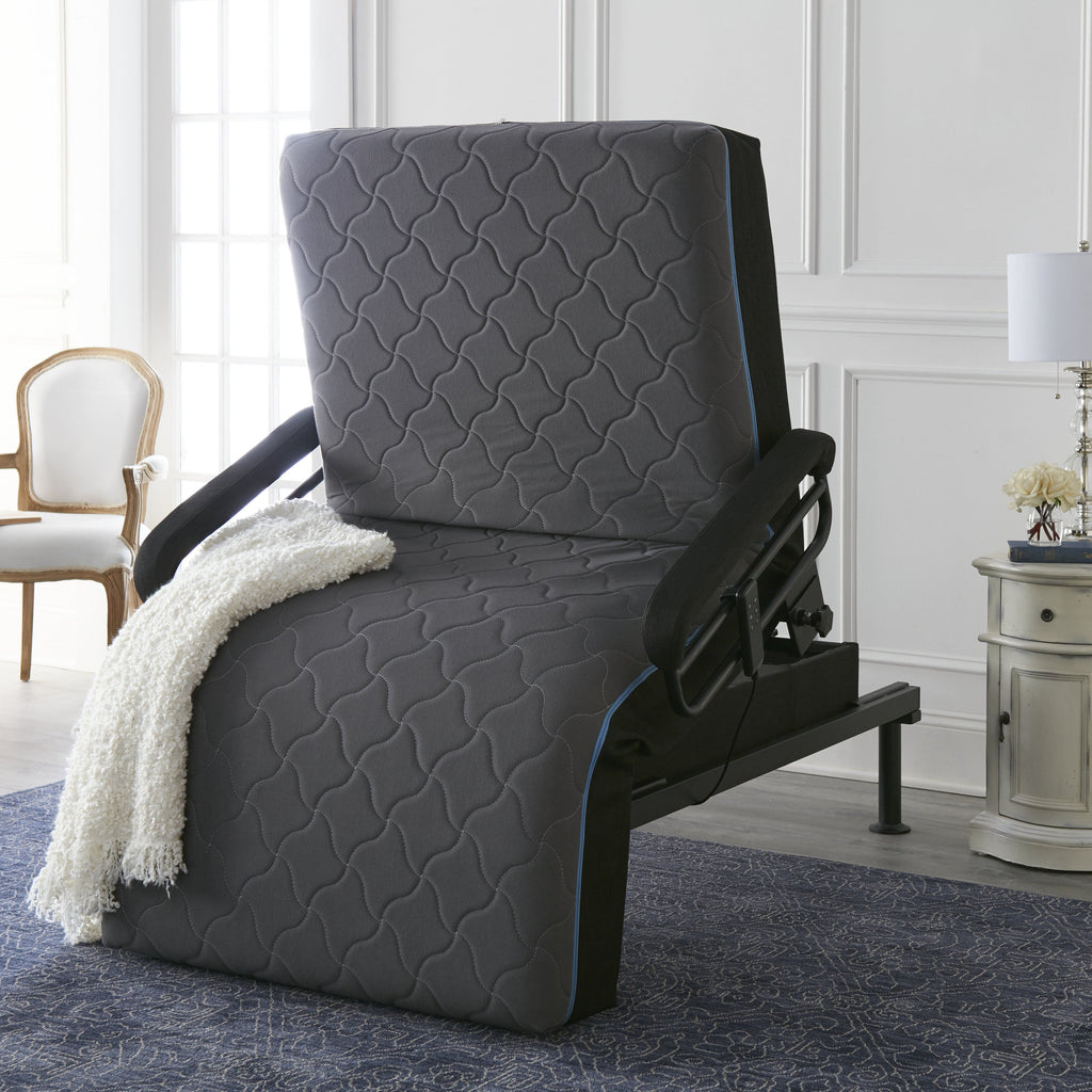Twin Adjustable Sit to Stand Bed W/ Remote with Convenient Lift Twin - Grand Goldman Shop