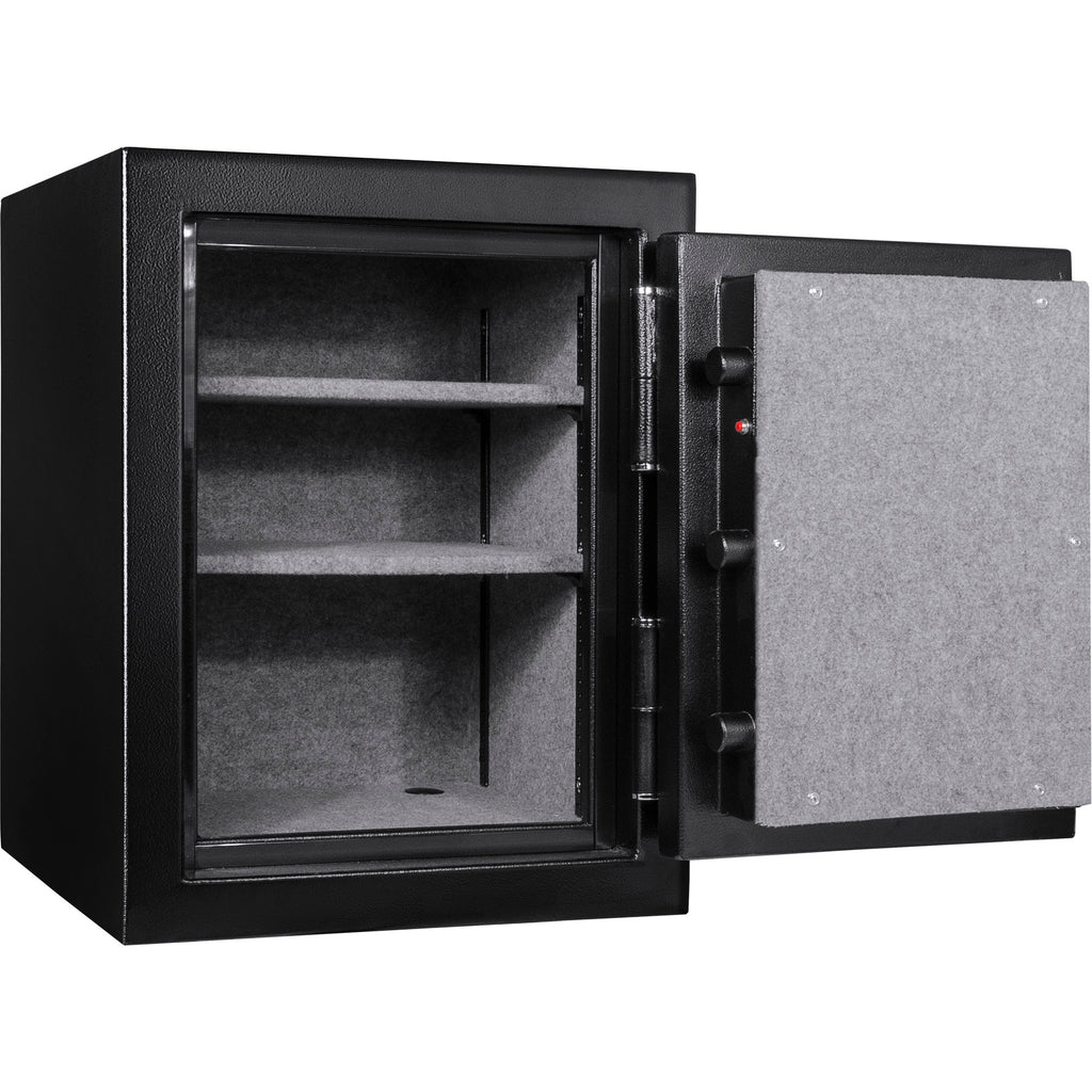 Fireproof Safe Vault with Electronic Lock in Black Steel, 3.51 Cubic Feet - Grand Goldman