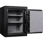 Fireproof Safe Vault with Electronic Lock in Black Steel, 3.51 Cubic Feet - Grand Goldman