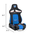 Universal PVC Bucket Style Reclinable Sport PU Leather Simulator Racing Seat with Adjustable Lock Slide - Grand Goldman
