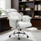 Reclining Desk Chair with Footrest,High Back Office Chair - Grand Goldman