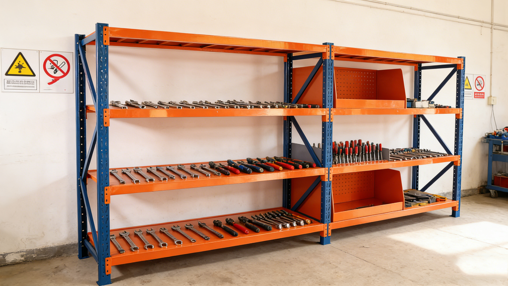 Garage shelves Heavy Duty - 4400 lbs garage storage 4 levels, adjustable metal shelving units and storage, industrial shelves utility shelves for commercial store tools gym - Grand Goldman Shop