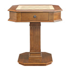 Galini Walnut Finish Game Table (Reversible Game Tray) | Premium Home Decor - Grand Goldman