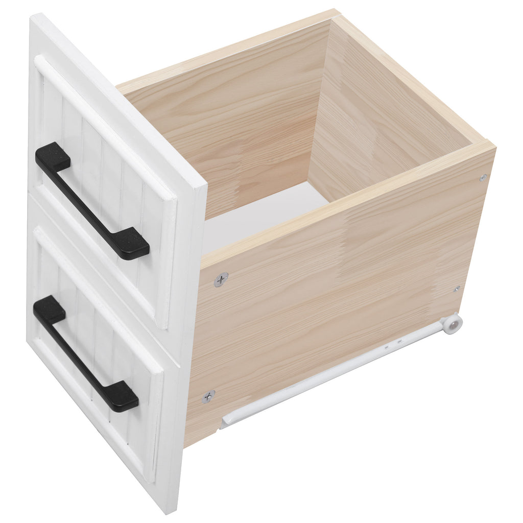 K&K 56.5'' Kitchen Island with Drop Leaf, Power Outlet, Embossed Vertical Stripe Rolling Kitchen Cart on Wheels with 4 Doors , 5 Deep Drawers and Adjustable Shelves, for Kitchen, Dining Room, White - Grand Goldman Shop