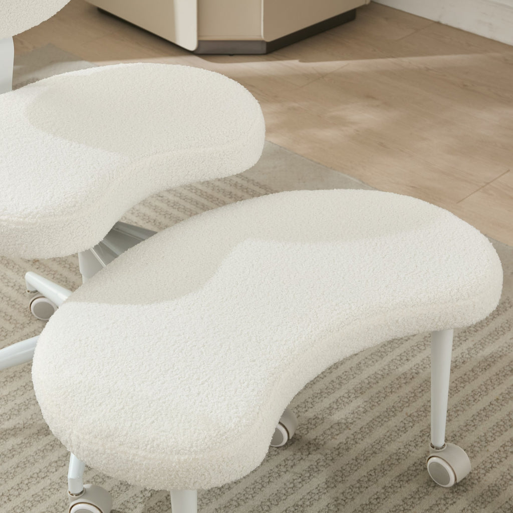 Meditation Chair Plus, Cross Legged Chair with Wheels, ADHD Chair, Criss Cross Desk Chair with Lumbar Support and Adjustable 