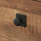 Lateral File with Bold Design, Oak finish | Premium Home Decor - Grand Goldman