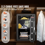 Safe 2.2 Cubic Feet Home Safe Steel for Cash Gold 15.75x13x23.6 inch - Grand Goldman