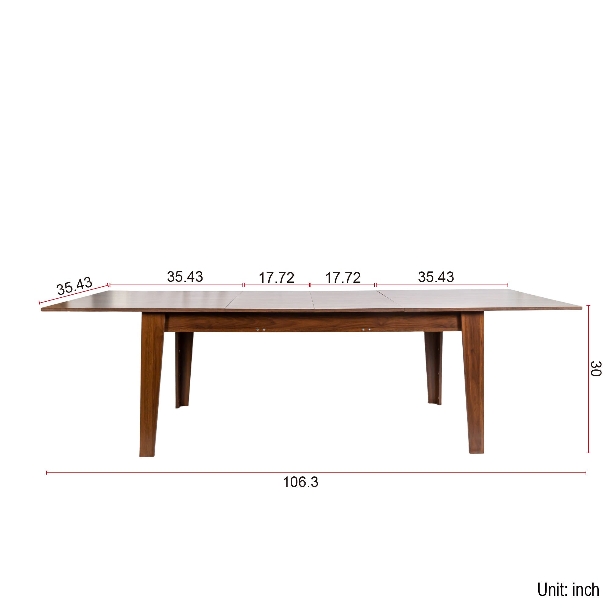 Dining Table , 106.3 in  Large Extendable Kitchen Table - Grand Goldman Shop