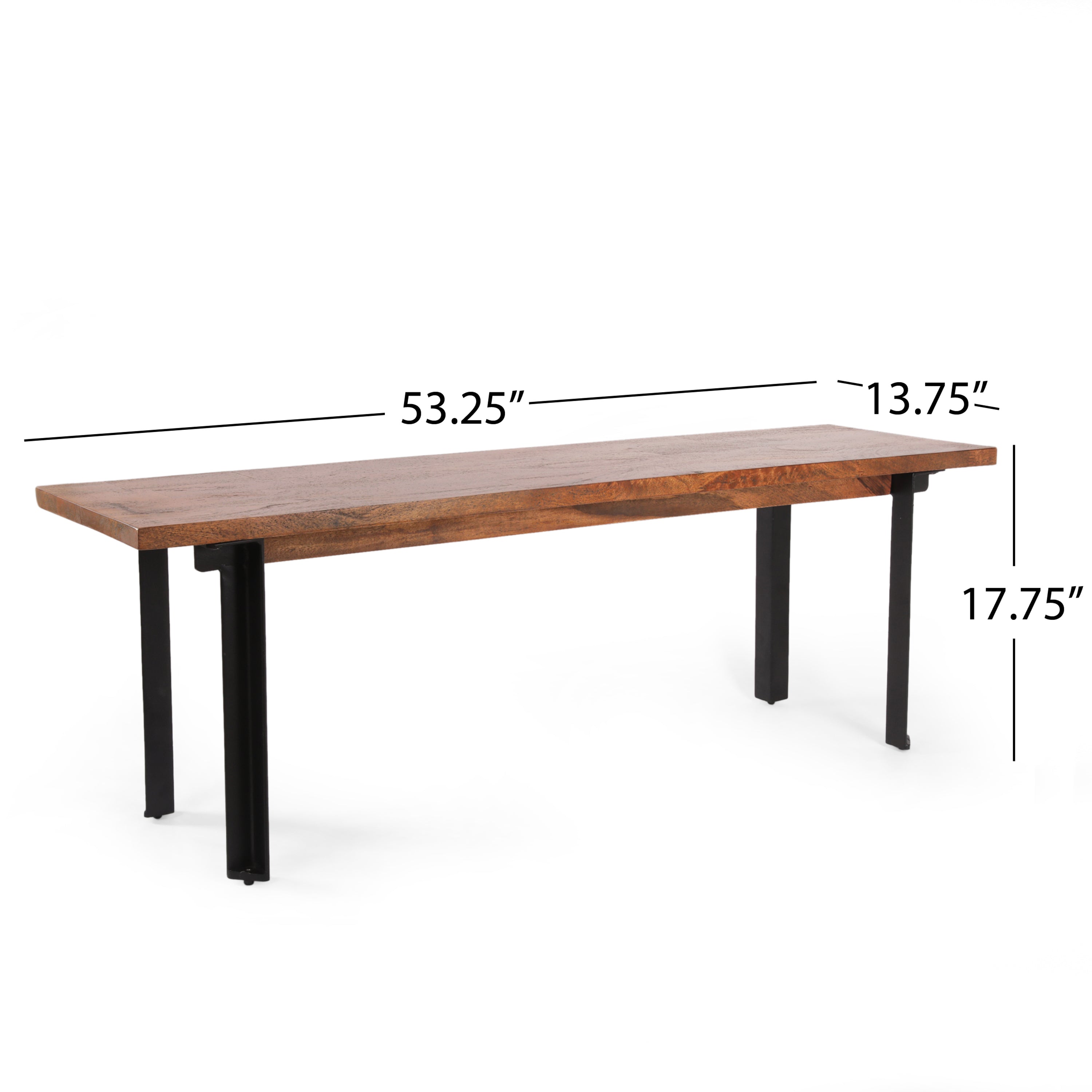 Indoor Carlisle Benches, Black + Country Brown - Grand Goldman Shop