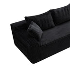 106.3' Cloud Modular Sectional Sofa Couch with L-Shape Chaise,Modern Minimalist Upholstered Couches for Living Room Bedroom,Deep Seat Corner Couch,No Assembly Required - Grand Goldman Shop
