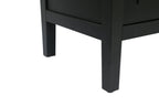 60 inches Modern Farmhouse Accent Cabinet with 4 Doors and Adjustable Shelf Wood Sideboard Buffet Cabinet Console Table Credenza Buffet Table for Kitchen Dining Room Entryway Hallway(Antique Black) - Grand Goldman Shop