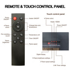 28 inch Infrared Electric Fireplace Insert, Touch Panel Home Decor Heater, Smokeless Firebox With fixed Trim Kit.With Crackling Sound - Grand Goldman Shop